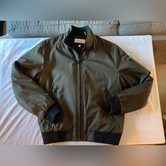 Calvin Klein Other - Calvin Klein Green olive green bomber jacket